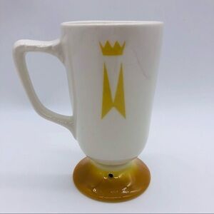 HOMER LAUGHLIN MODERN, MID-CENTURY FOOTED COFFEE CUP - MARRIOTT HOTEL 6 OZ